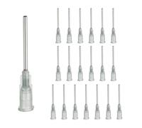 sourcing map 20 aghi erogatori a punta smussata, 15 gauge in acciaio inox con Luer Lock 4,2 cm, erogatore smussato per misurare e ricaricare inchiostri, blu navy