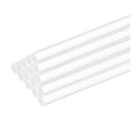 sourcing map 20 aste rotonde in acrilico trasparente da 2/25 "x 30,5 cm, bastoncini in plastica acrilica, per fai da te, illuminazione, giardinaggio, decorazioni, 2 mm x 300 mm