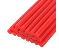 sourcing map 20 bastoncini di colla a caldo per pistola per colla, 11 mm x 10 cm, colore: rosso scuro