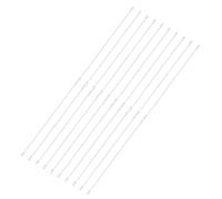 sourcing map 20 cavi di sicurezza con cavo di sicurezza, cavo a doppio anello (0,5 m x 0,08 pollici), argento