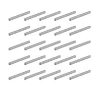 sourcing map 20 chiavi a piuma con estremità tonda, 70 x 5 x 5 mm, in acciaio al carbonio, chiavi parallele per il passaggio della chiave, assortimento per dispositivi di fissaggio meccanici industria