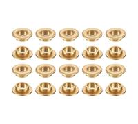 sourcing map 20 cuscinetti a manicotto flangiato, foro da 6 mm x diametro esterno 8 mm x lunghezza 4 mm, boccole autolubrificanti in bronzo sinterizzato