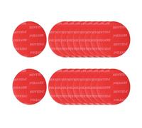 sourcing map 20 cuscinetti biadesivi per cruscotto, diametro 6,9 cm, autoadesivi, quadrati, in schiuma, impermeabili e resistenti al calore, per pareti dell'auto, decorazione domestica, colore rosso