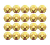 sourcing map 20 dischi decorativi in vinile, 14 cm, vuoti, per CD, album rock and roll, feste, sala da pranzo, decorazioni per la casa, tonalità oro