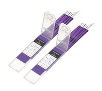 sourcing map 20 elettrodi di tungsteno per saldatura TIG, 0,1 x 17,8 cm, misti per saldatura in acciaio inossidabile, lega di alluminio e magnesio, produzione automobilistica, colore viola