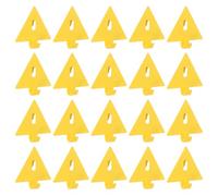 sourcing map 20 ganci per pannello forato, 4,1 cm, ganci triangolari resistenti per organizzare la parete, accessori per ufficio, mensole, pannelli forati, colore giallo