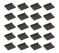 sourcing map 20 guarnizioni angolari per porte, sollevate dietro autoadesive, paraspifferi per telaio della porta esterna, insonorizzate, marrone