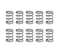 sourcing map 20 molle di compressione, diametro esterno 10 mm, dimensione del filo 0,8 mm, lunghezza libera 15 mm, molla in acciaio a molla estesa molle di compressione meccaniche per riparazioni in