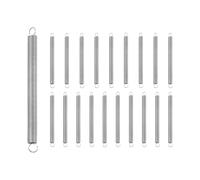 sourcing map 20 molle di estensione, piccole molle in acciaio inossidabile con doppio gancio molla a compressione meccanica per riparazione di mobili domestici 0,3 mm diametro del filo 3 mm OD x 40 mm