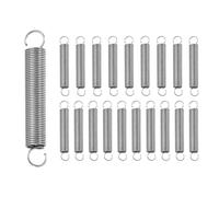 sourcing map 20 molle di estensione, piccole molle in acciaio inossidabile con doppio gancio molla a compressione meccanica per riparazione di mobili domestici 0,3 mm diametro del filo 3 mm OD x 20 mm