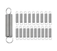 sourcing map 20 molle di estensione, piccole molle in acciaio inossidabile con doppio gancio molla a compressione meccanica per riparazione di mobili domestici 0,6 mm diametro del filo 6 mm OD x 30 mm