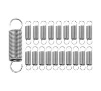 sourcing map 20 molle di estensione, piccole molle in acciaio inossidabile con doppio gancio molla a compressione meccanica per riparazione di mobili domestici 0,6 mm diametro del filo 6 mm OD x 23 mm