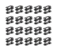 sourcing map 20 pezzi # 25 Chain Master Connect Link passo 8,5 mm, in acciaio al carbonio, collegamento principale di ricambio per bici e go-kart