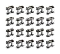sourcing map 20 pezzi # 40 Chain Master Connect Link passo 16,2 mm, in acciaio al carbonio, collegamento principale di ricambio per bici e go-kart