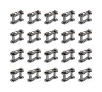 sourcing map 20 pezzi # 41 Chain Master Connect Link passo 16 mm, in acciaio al carbonio, collegamento principale di ricambio per bici bici Go Kart