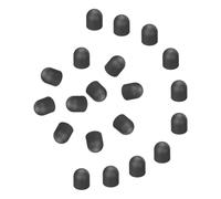 sourcing map 20 punte di ricambio per penna stilo da 6,5 mm, conduttive e capacitive, in gomma siliconica, colore nero