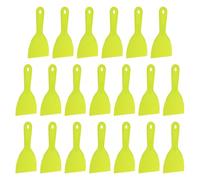 sourcing map 20 raschietti per stucco, larghezza 10,2 cm, in plastica flessibile, per stucco e vernice, per nastrare cartongesso, spalmare, pittura, graffio, giallo, 20 pezzi