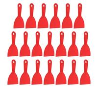 sourcing map 20 raschietti per stucco, larghezza 10,2 cm, in plastica flessibile, per stucco e vernice, per nastrare cartongesso, spalmare, pittura, graffio, colore rosso