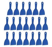 sourcing map 20 raschietti per stucco, larghezza 10,2 cm, in plastica flessibile, per stucco e vernice, per nastrare cartongesso, spalmare, dipingere, graffiare, blu