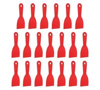 sourcing map 20 raschietti per stucco, larghezza 7,6 cm, in plastica flessibile, per stucco e vernice, per nastrare cartongesso, spalmare, pittura, graffio, colore rosso