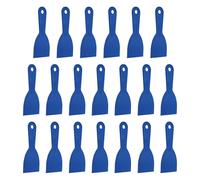 sourcing map 20 raschietti per stucco, larghezza 7,6 cm, in plastica flessibile, per stucco e vernice, per nastrare cartongesso, spalmare, dipingere, graffiare, blu