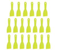 sourcing map 20 raschietti per stucco, larghezza 7,6 cm, in plastica flessibile, per stucco e vernice, per nastrare cartongesso, spalmare, pittura, graffio, giallo, 20 pezzi