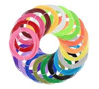 sourcing map 20 ricariche di filamento per stampante 3D in ABS per penna 3D, ogni colore da 1,75 mm per un totale di 1,75 mm, per la maggior parte delle penne da stampa 3D