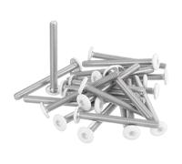 sourcing map 20 viti a testa cilindrica con cava cava esagonale, M4, 0,7 x 40 mm, in acciaio inossidabile 304, filettatura completa, finitura lucida, viti autofilettanti per mobili e elettrodomestici