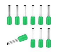 sourcing map 200 connettori a ghiera VE1510-16AWG a crimpare in rame, terminali isolati per progetti elettrici, industria chimica industriale, verde