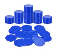sourcing map 200 fiches da poker in plastica, 3,8 cm, contatori di apprendimento, contatori, dischi, marcatori, token di gioco opachi, per gioco, matematica, conteggio, blu scuro