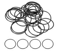 sourcing map 25 O-ring, AS-028, O-ring in gomma nitrilica, diametro interno 3,5 cm, diametro esterno 3,8 cm, larghezza 0,6 cm, guarnizione rotonda per riparazione di sistemi pneumatici idraulici (90