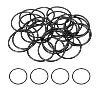 sourcing map 25 O-ring AS-131, guarnizioni in gomma nitrilica da 3,5 cm diametro esterno, 4,5 cm, larghezza 0,9 cm, guarnizione rotonda per riparazioni di sistemi pneumatici idraulici (90 durometro