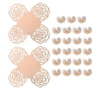 sourcing map 25 pirottini per tartufi, 10,2 cm, in carta a specchio, per cioccolatini, caramelle, rose, vassoio da dessert, quadrati, per matrimoni, feste di compleanno, negozi di dessert, colore: oro