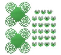 sourcing map 25 pirottini per tartufi, 10,2 cm, in carta a specchio, per cioccolatini, caramelle, rose, vassoio da dessert, quadrati, per matrimoni, feste di compleanno, negozi di dessert, colore