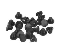 Sourcing Map 25 tappi rotondi in silicone per fori di bloccaggio, tappi impermeabili per tubi metallici da 8-8,5 mm, inserti per mobili, neri