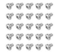 sourcing map 25 viti di sicurezza Torx #8-32 x 1/4", viti a testa cilindrica in acciaio inossidabile 304, resistenti alle manomissioni, antifurto, a prova di manomissione, argento