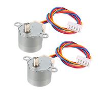 sourcing map 2PCS 24BYJ48 DC 12 V Riduzione Motore passo passo Micro Riduttore Stepping Motor 4-Phase 5-Wire