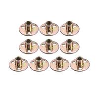 sourcing map 3/8 "x36x2.5mm Brad Hole Tee Nut in acciaio al carbonio T-Nuts Mobili Hardware Flangia Inserto Filetto Femmina 10pcs
