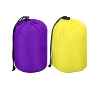 sourcing map 3,9 x 6,1 x 6,7 cm, confezione da 2 sacchetti in nylon resistente all'acqua, portatile, con coulisse, con patta antipolvere, ultraleggero, per campeggio, escursionismo, viaggi con zaino