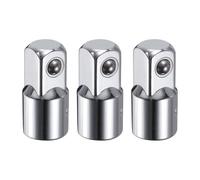 sourcing map 3 adattatori per bussole a percussione, da 1 cm femmina a 1,3 cm maschio, convertitore, convertitore, convertitore, convertitore, in acciaio CR-V, per chiave a bussola, interruttore a