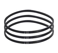 sourcing map 3 cinghie trapezoidali Z-22 tipo Z, 559 mm di lunghezza interna x 1 cm di larghezza x 0,6 cm di altezza, cinghia di trasmissione in gomma ad anello chiuso tipo Z