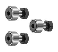 sourcing map 3 cuscinetti CF10/KR22 PPX in acciaio cromato, con perno a rulli, diametro 22 mm, tipo prigioniero M10, per guida per macchine utensili, presa esagonale, 3 pezzi