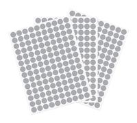 sourcing map 3 fogli/420 adesivi per fori per viti, diametro 12 mm, in PVC, tappi autoadesivi antipolvere per mobili in legno, armadi, scaffali, armadi, colore grigio