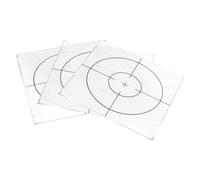 sourcing map 3 fogli riflettenti per indagini, 150 mm x 150 mm, autoadesivi, per rilevamento di bersagli, per stazioni totali, nastro riflettente per ispezione nave, misure tunnel, argento