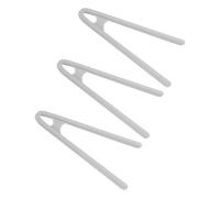 sourcing map 3 mini pinze in silicone, 14 cm, resistenti al calore, antiscivolo, per tostapane, insalata, cubetti di ghiaccio, frutta, zucchero, barbecue, colore grigio