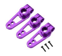 sourcing map 3 pezzi in lega di alluminio 25T servo braccio corno per fai da te RC auto/barca/aeroplano accessori barca, 31 mm viola