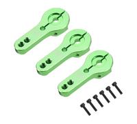 sourcing map 3 pezzi in lega di alluminio 25T servo braccio corno per fai da te RC auto/barca/aeroplano accessori barca, verde