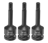 sourcing map 3 punte esagonali a percussione da 0,7 cm, 78 mm, per chiave a percussione Cr-Mo SAE per riparazione automobilistica, costruzione industriale e fai da te