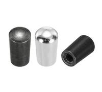 sourcing map 3 punte per interruttore a levetta per chitarra a 3 vie, filettatura M4, in ottone, per chitarra elettrica, colore nero/argento/argento scuro