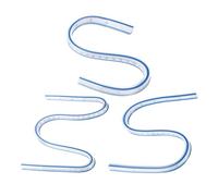 sourcing map 3 righelli flessibili curvi, 30,5 cm, 40,6 cm, 50,8 cm, metrici e pollici, curvi, in plastica, graduati, per ingegneria, disegno, design grafico, indumenti, blu e bianco